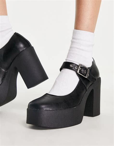 mary jane platform heels